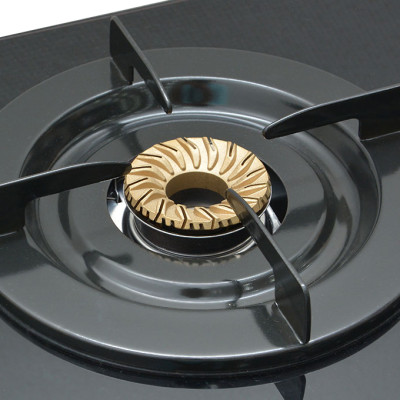 Bếp Ga Dương Đôi Rinnai RV-6Double Glass(L) - Đen- Hãng chính hãng